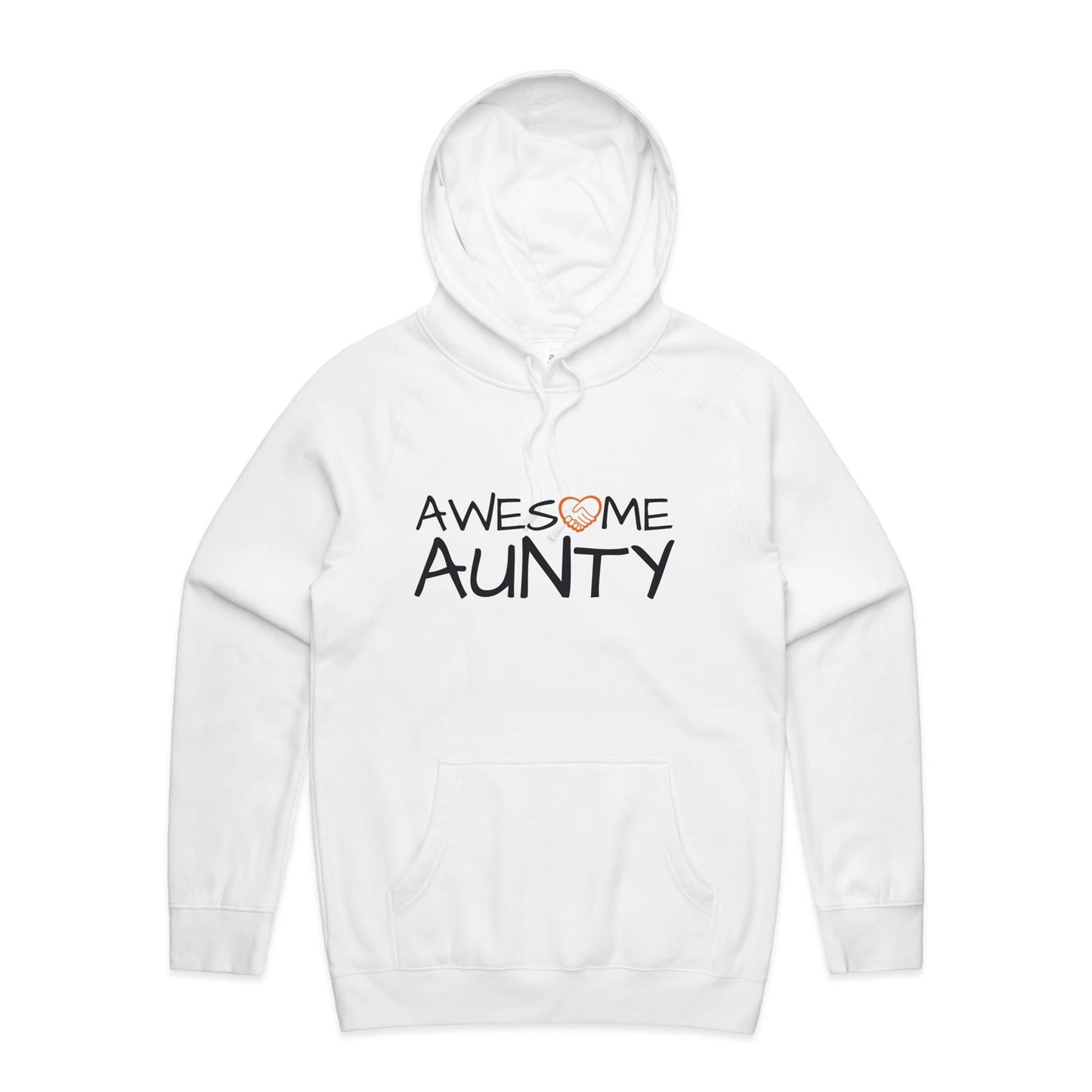 Awesome Aunty Hoodie white