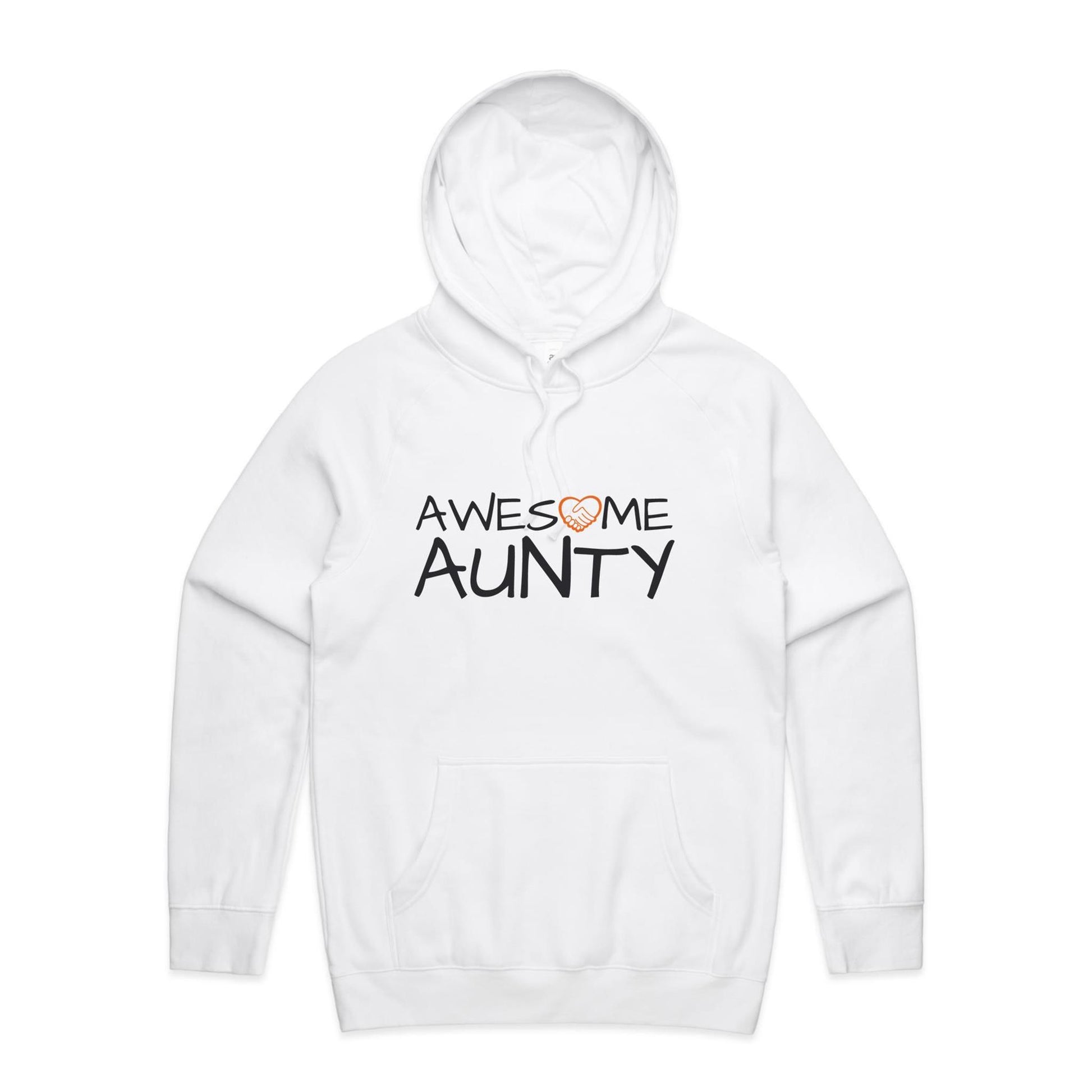 Awesome Aunty Hoodie white