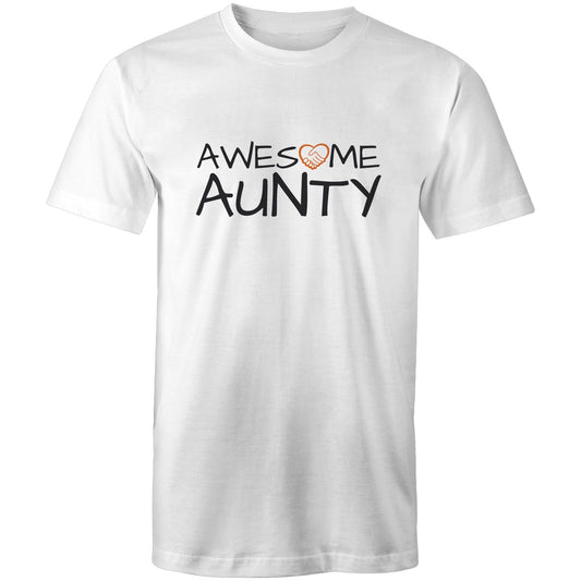Awesome Aunty Tshirt white