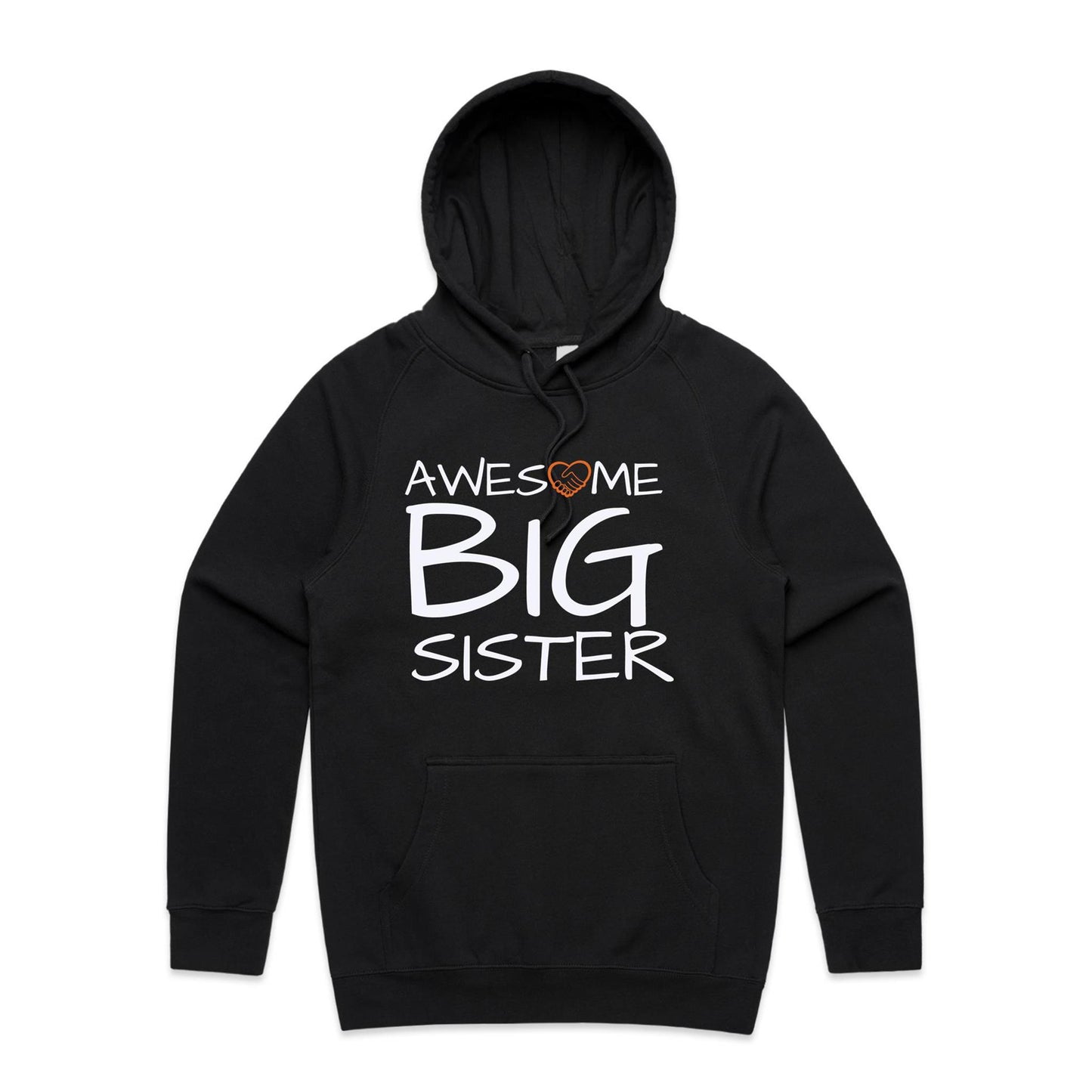 Awesome Big Sister Hoodie black