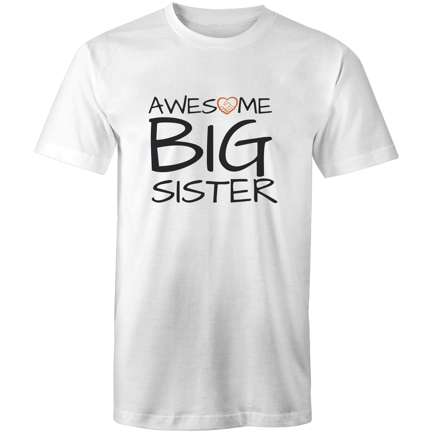Awesome Big Sister Shirt white