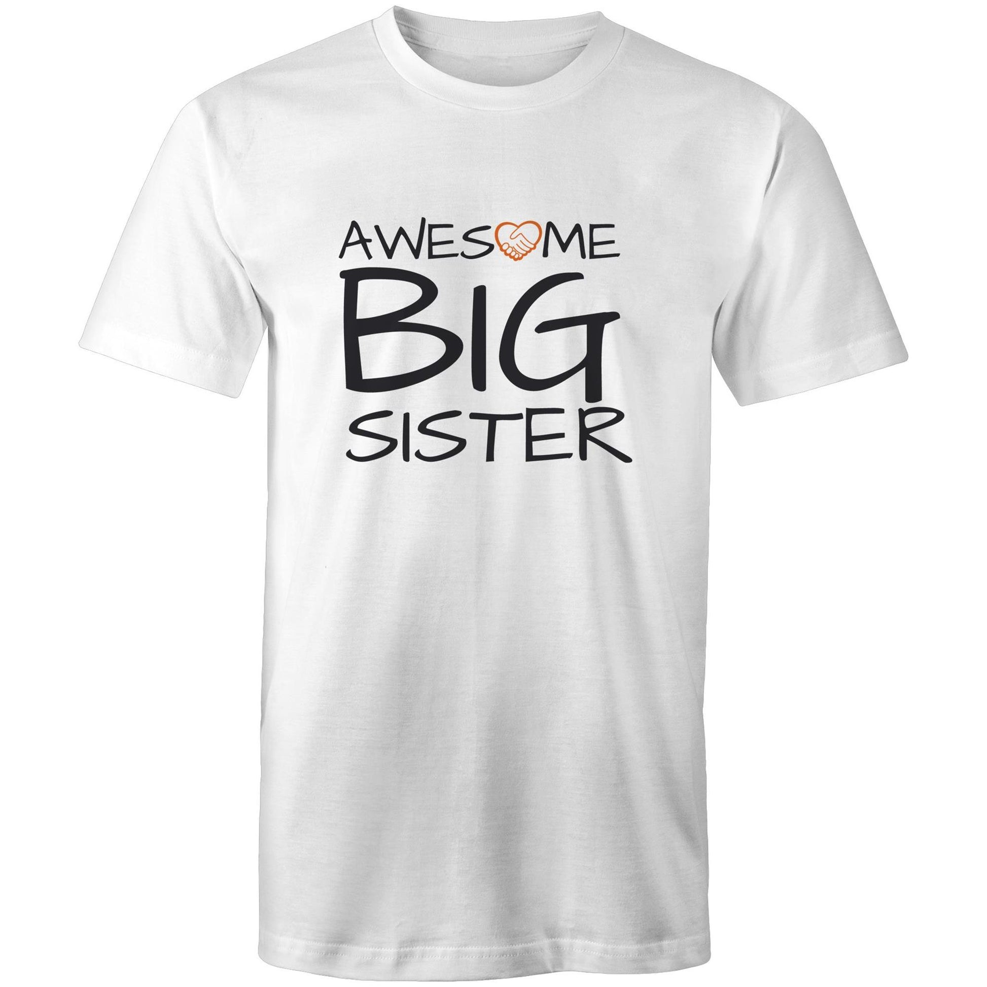 Awesome Big Sister Shirt white