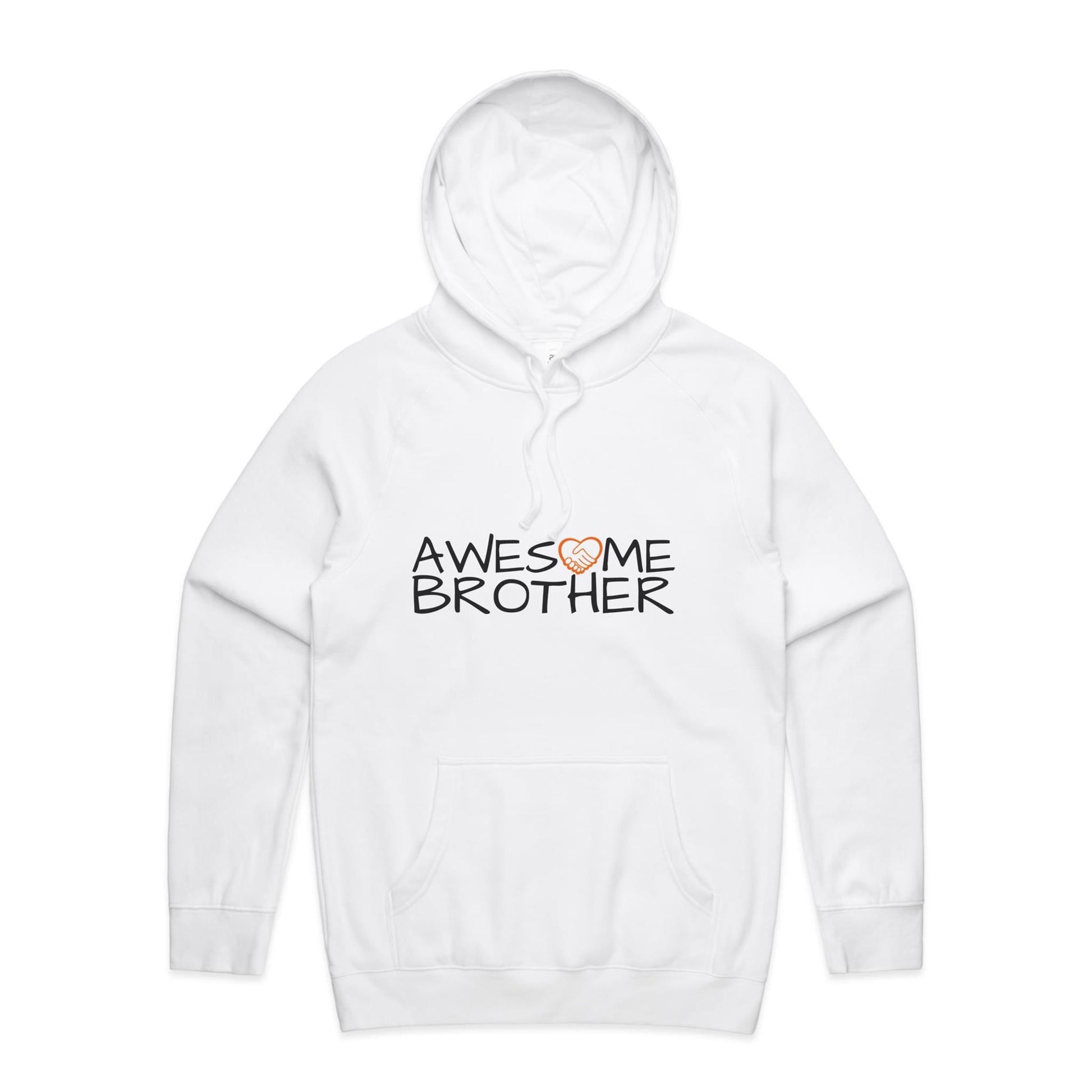 Awesome Brother Hoodie white
