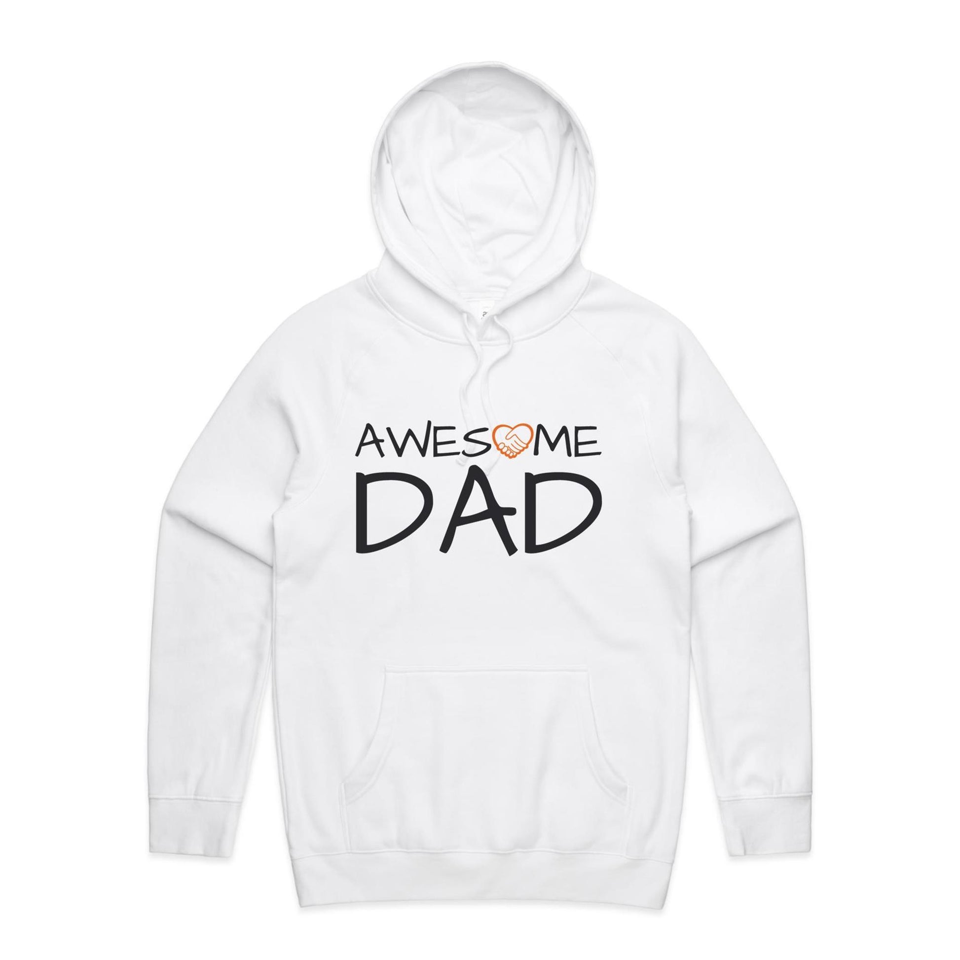 Awesome Dad Hoodie white