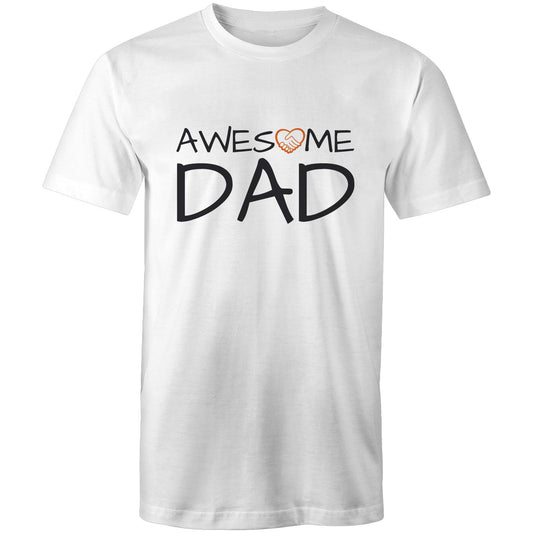 Awesome Dad Tshirt white