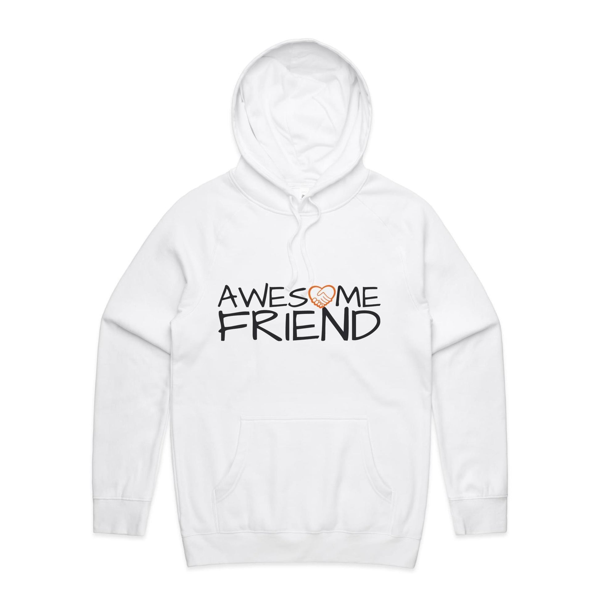 Awesome Friend Hoodie white