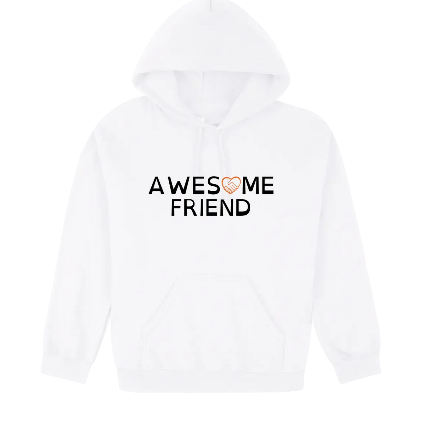 Awesome Friend Hoodie white