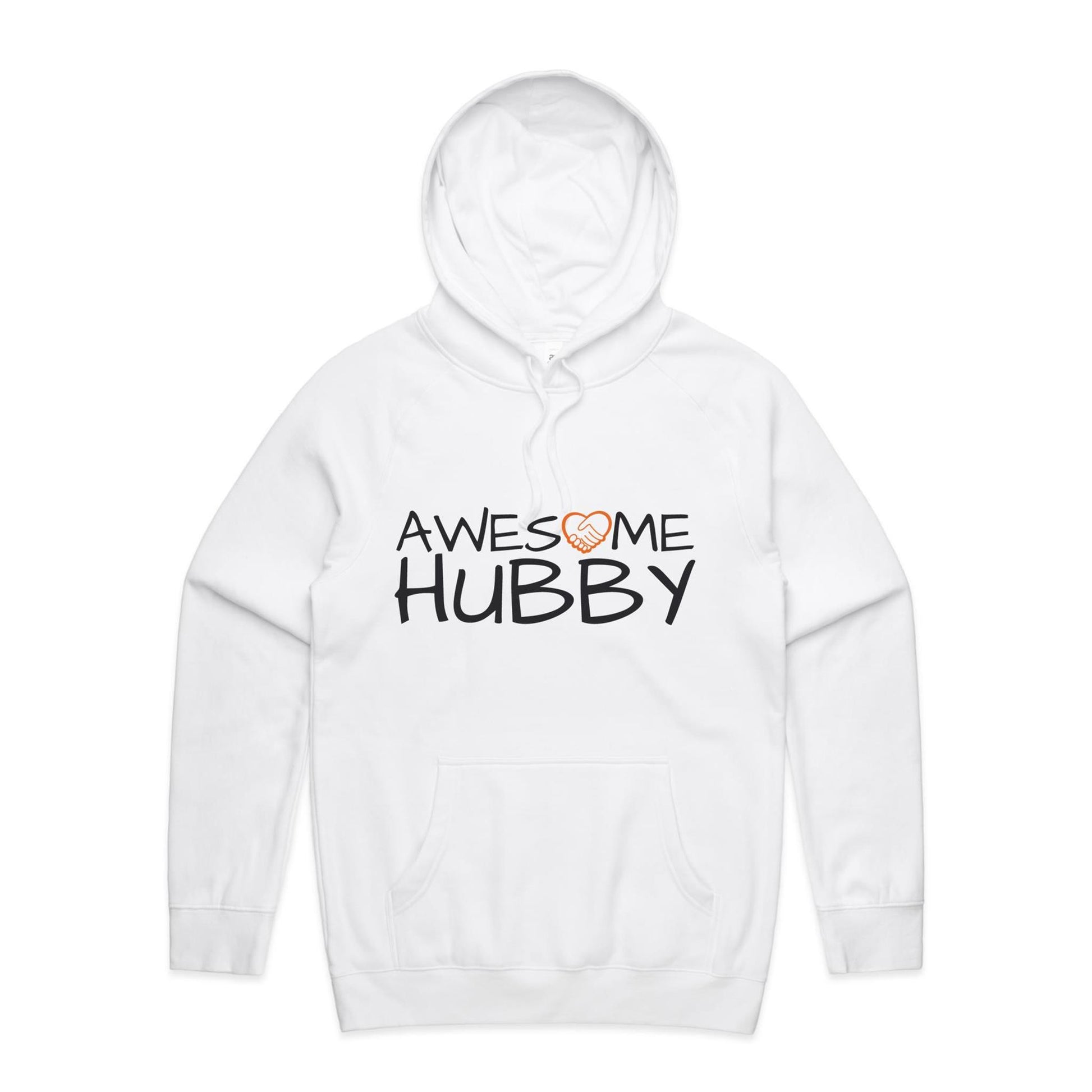 Awesome Hubby Hoodie white