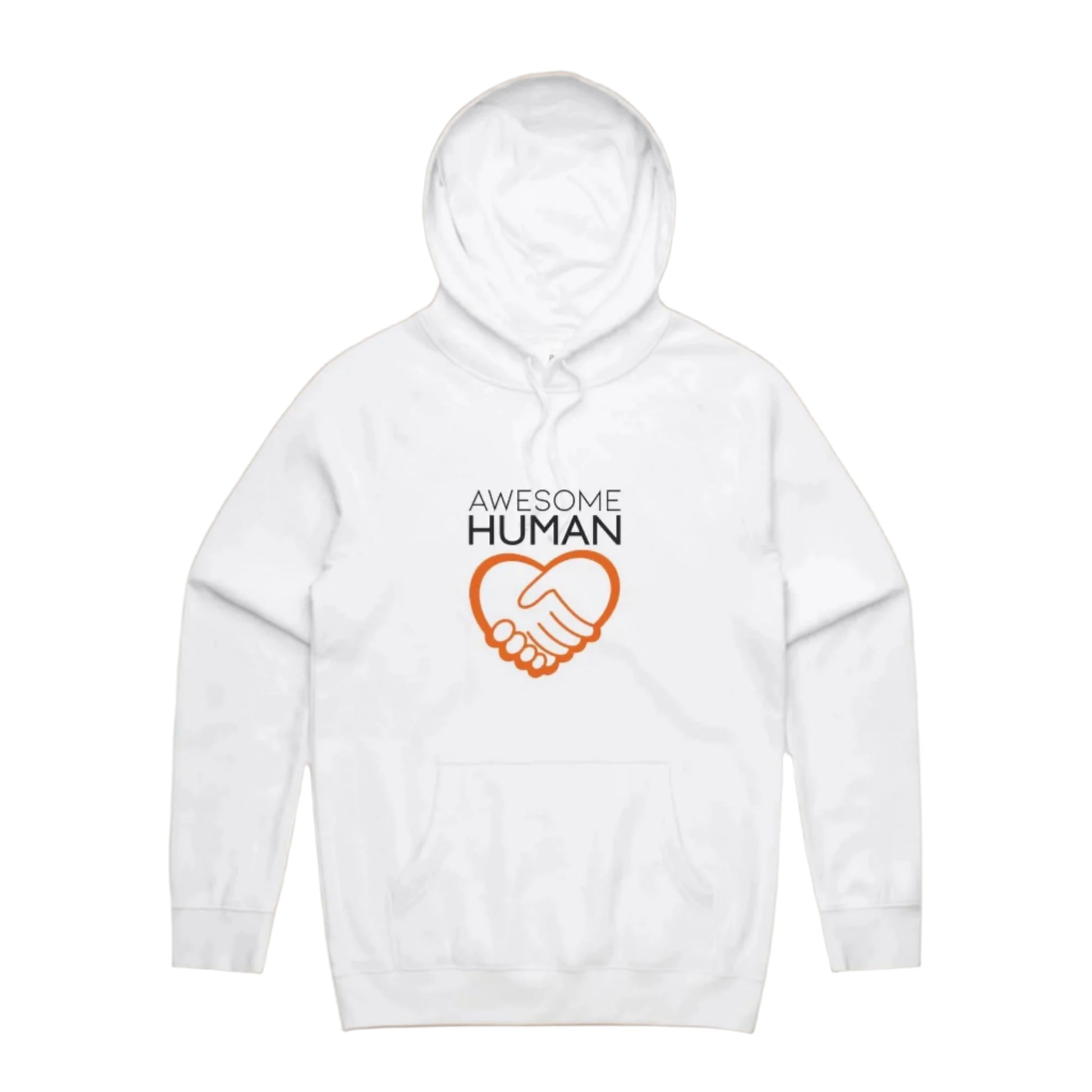 Awesome Human 1 Hoodie white