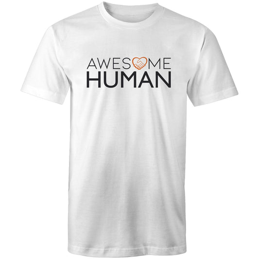 Awesome Human 2 Tshirt white