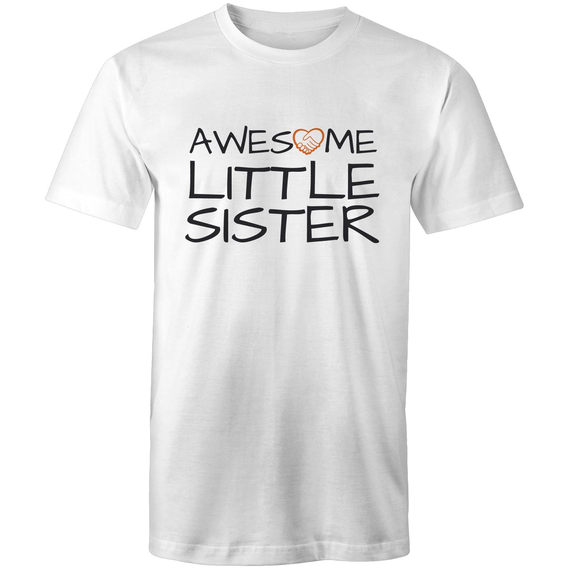 Awesome Little Sister Tshirt white