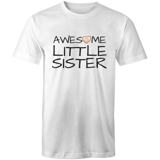 Awesome Little Sister Tshirt white