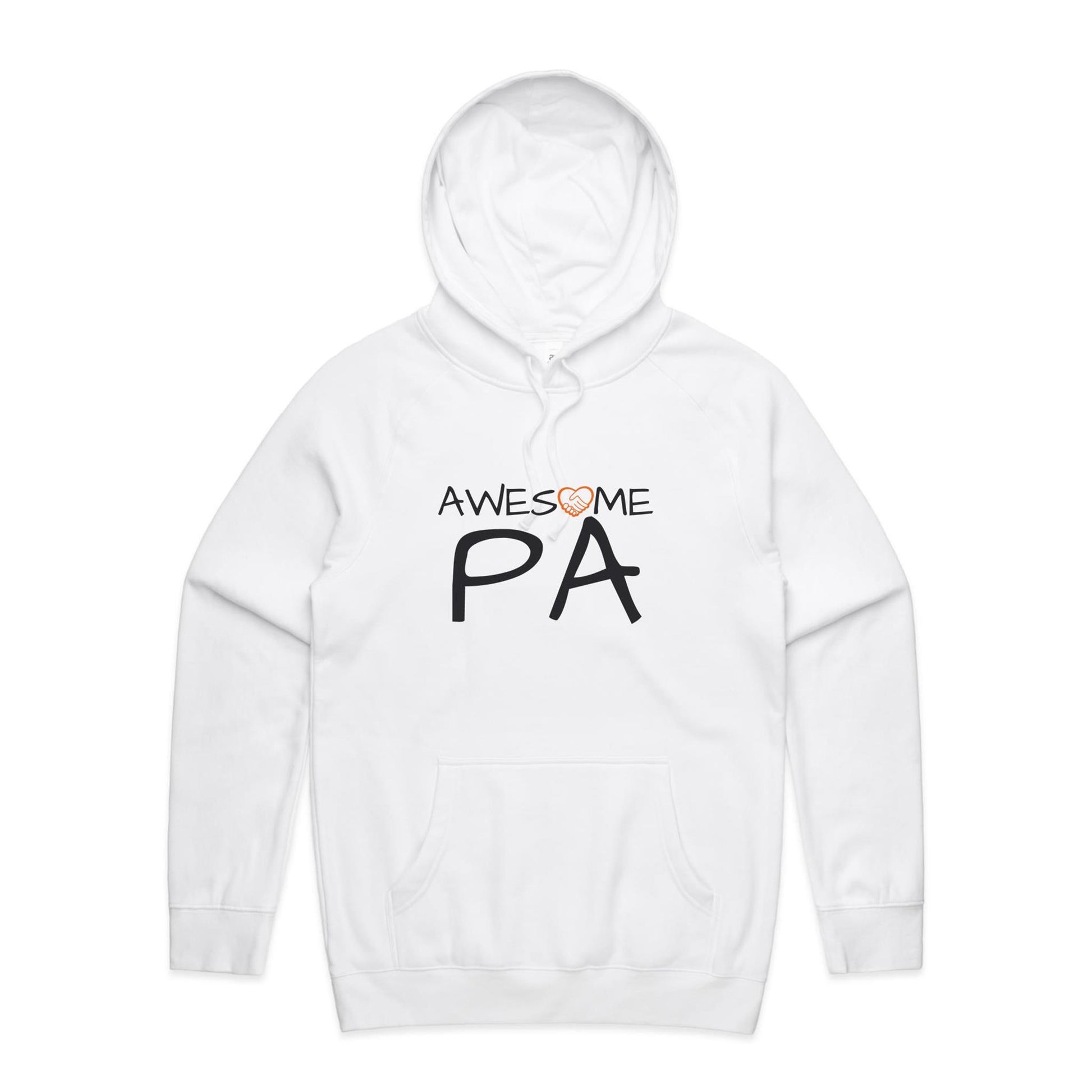 Awesome Pa Hoodie white