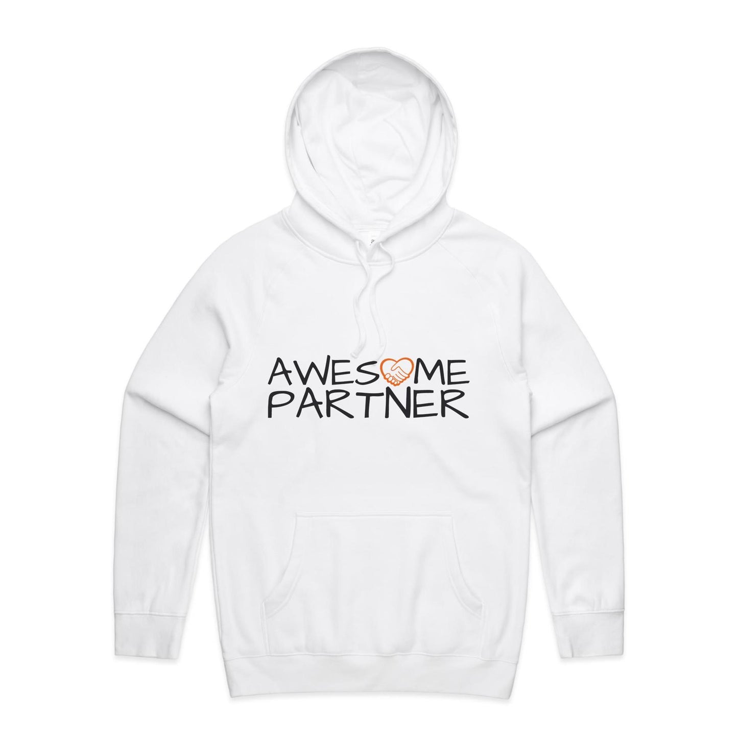 Awesome Partner Hoodie white