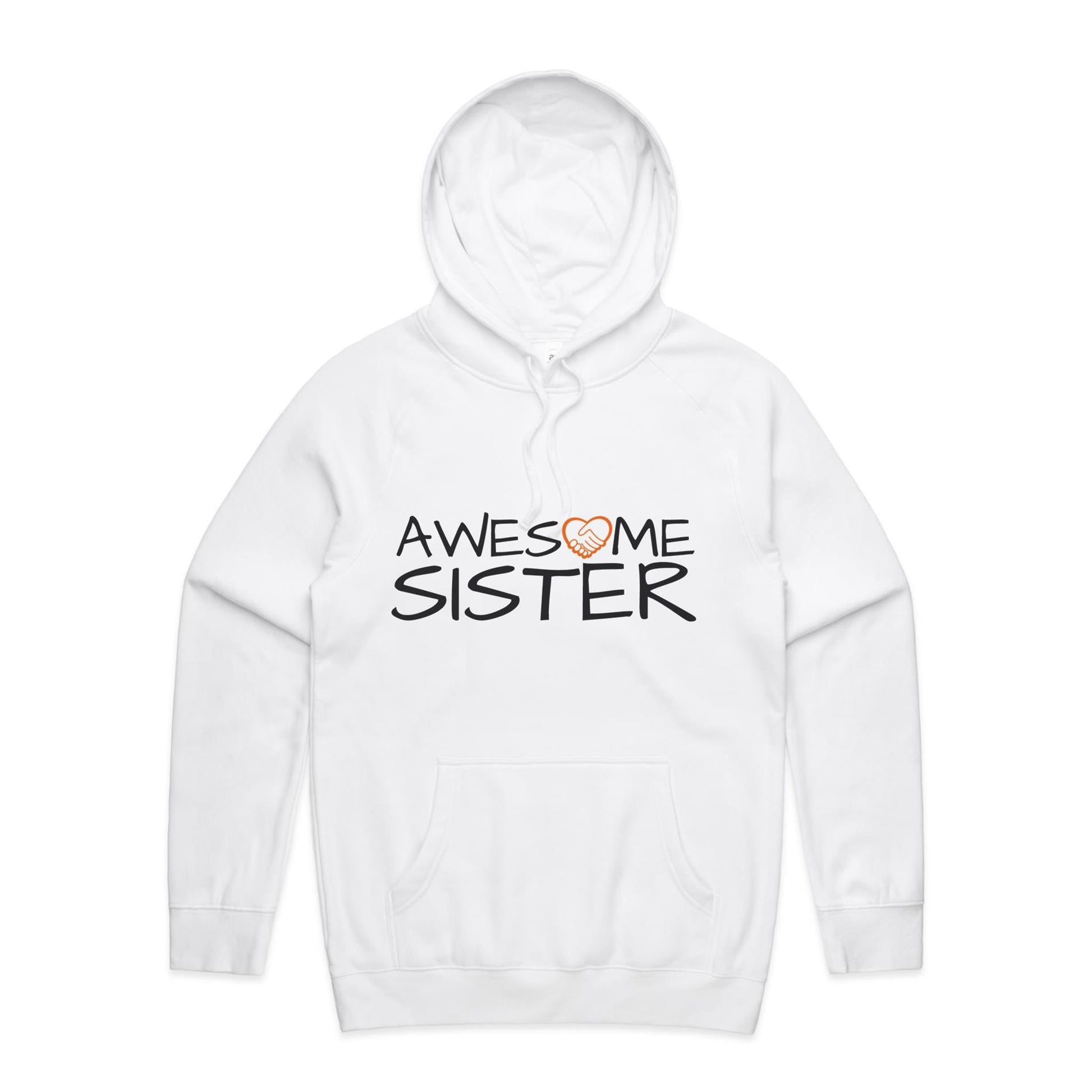 Awesome Sister Hoodie white