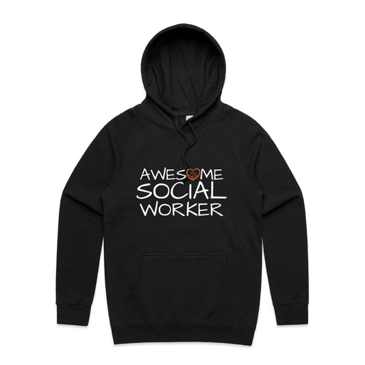 Awesome Social Worker Hoodie black