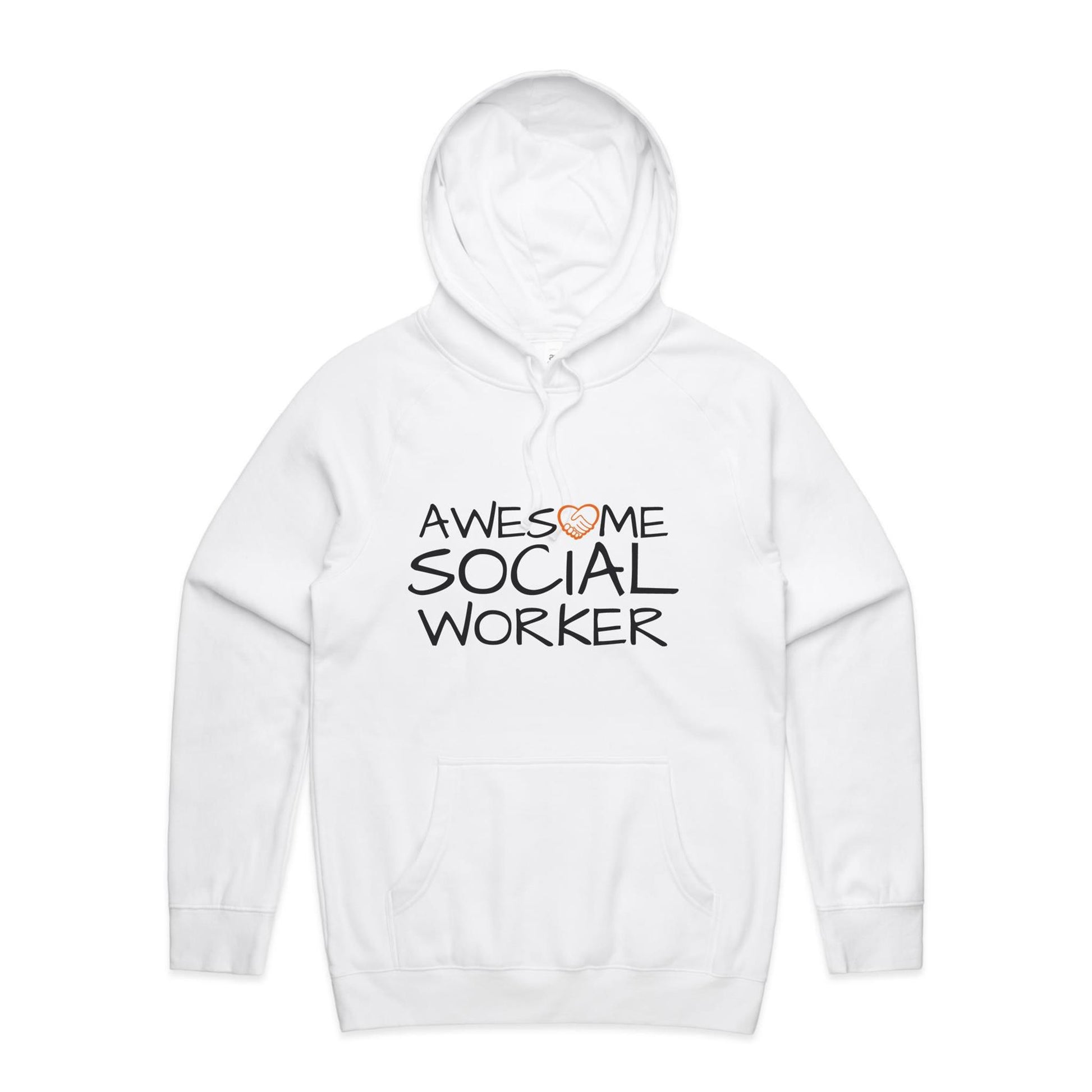 Awesome Social Worker Hoodie white