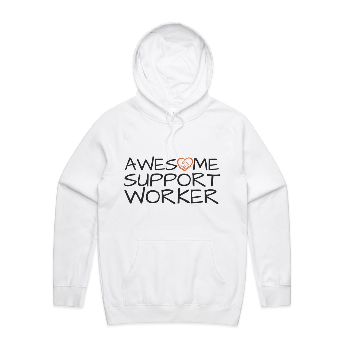Awesome Support Worker Hoodie white
