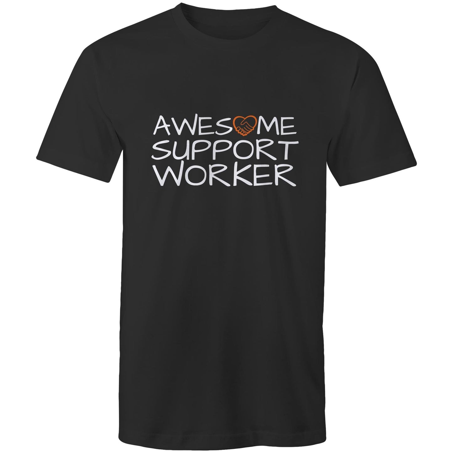Awesome Support Worker Tshirt black