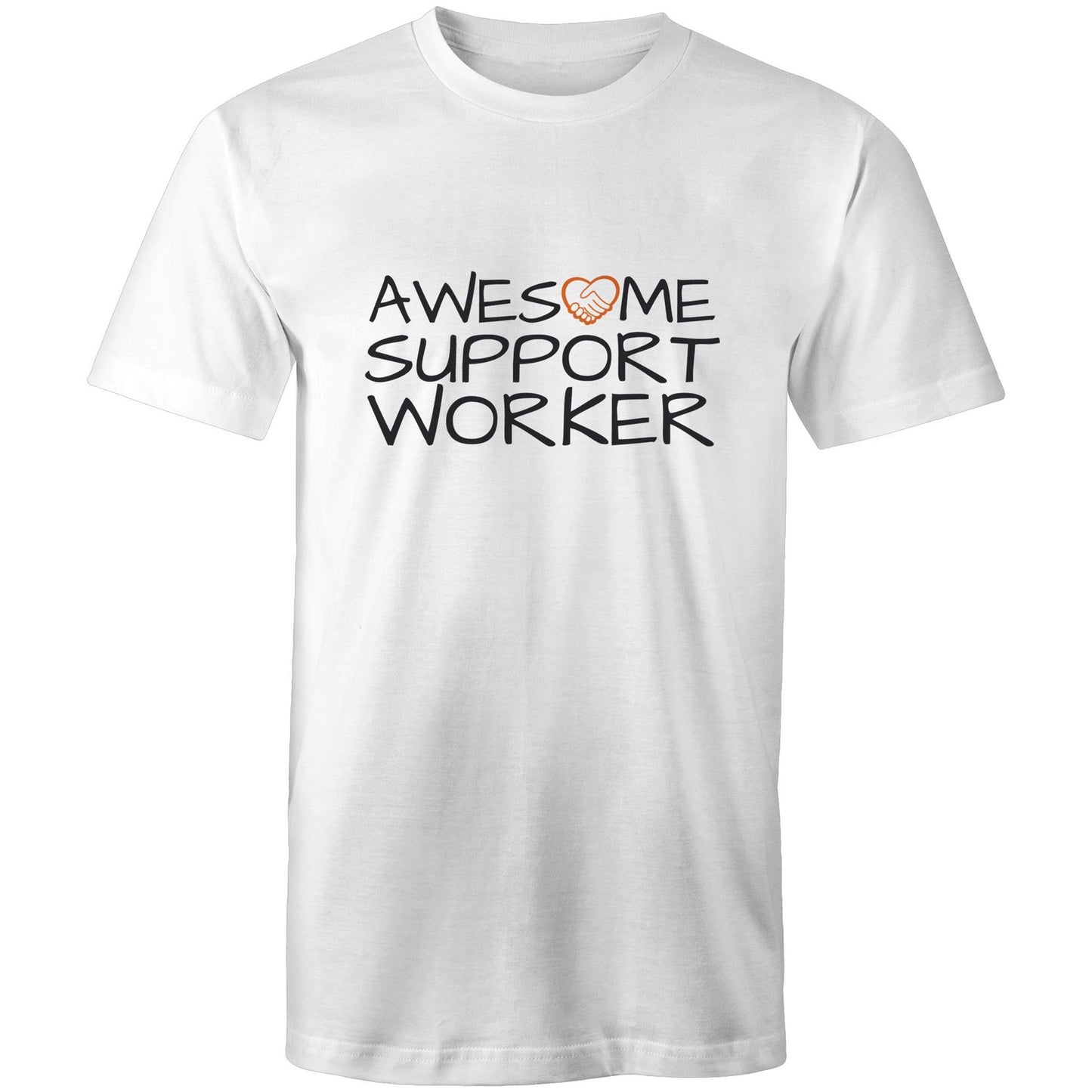 Awesome Support Worker Tshirt white