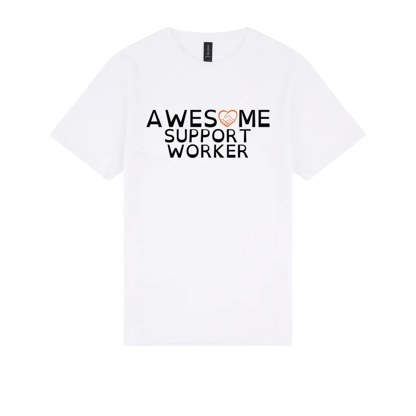 Awesome Support Worker Tshirt white
