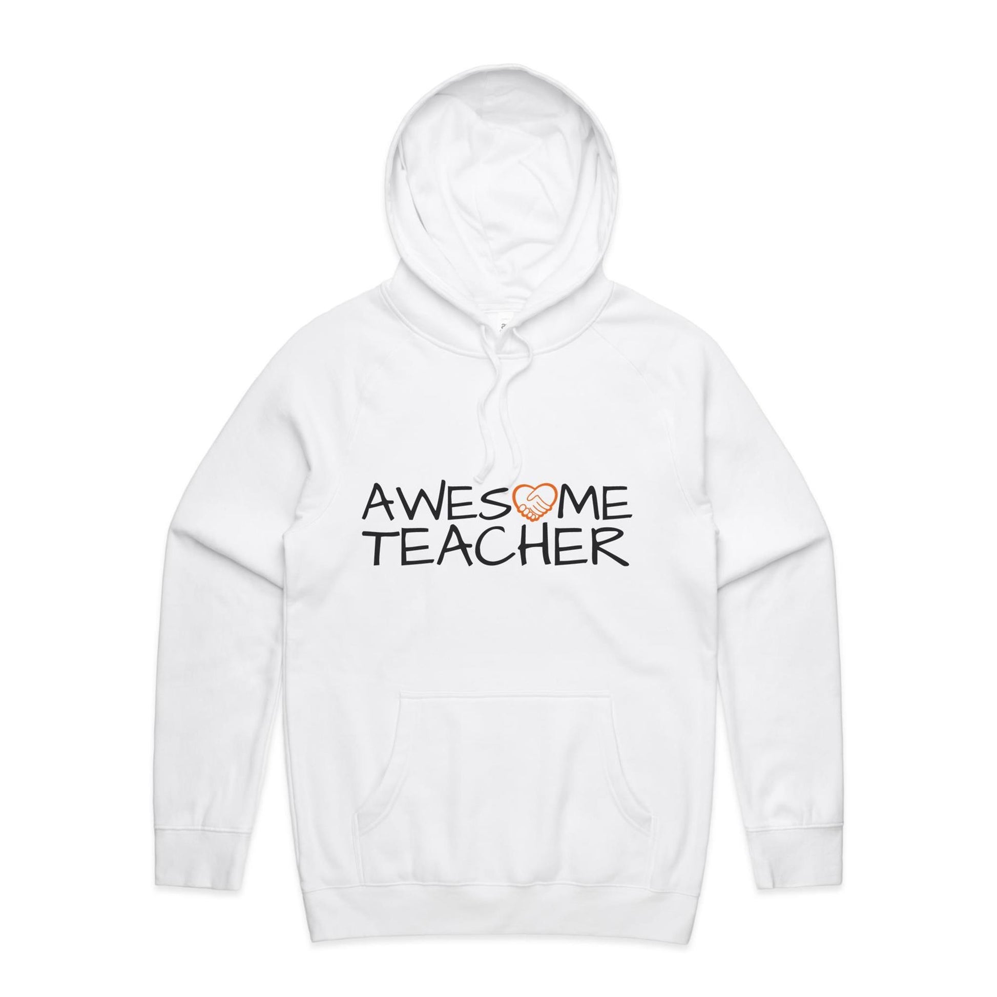 Awesome Teacher Hoodie white