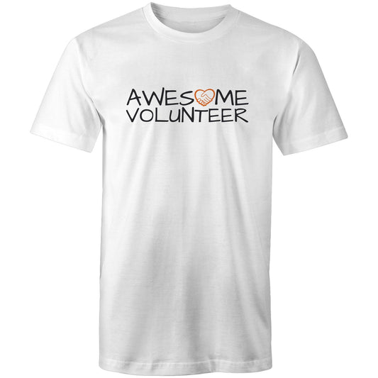 Awesome Volunteer Tshirt white