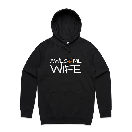 Awesome Wife Hoodie black