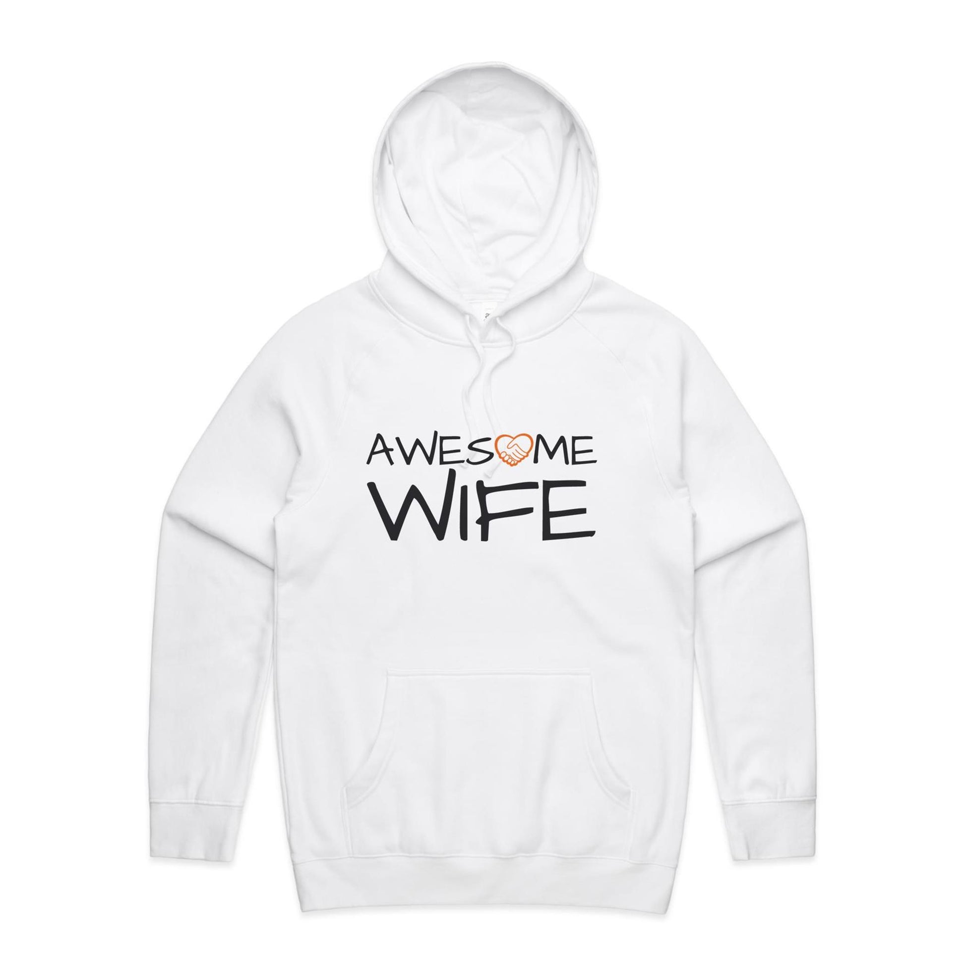 Awesome Wife Hoodie white