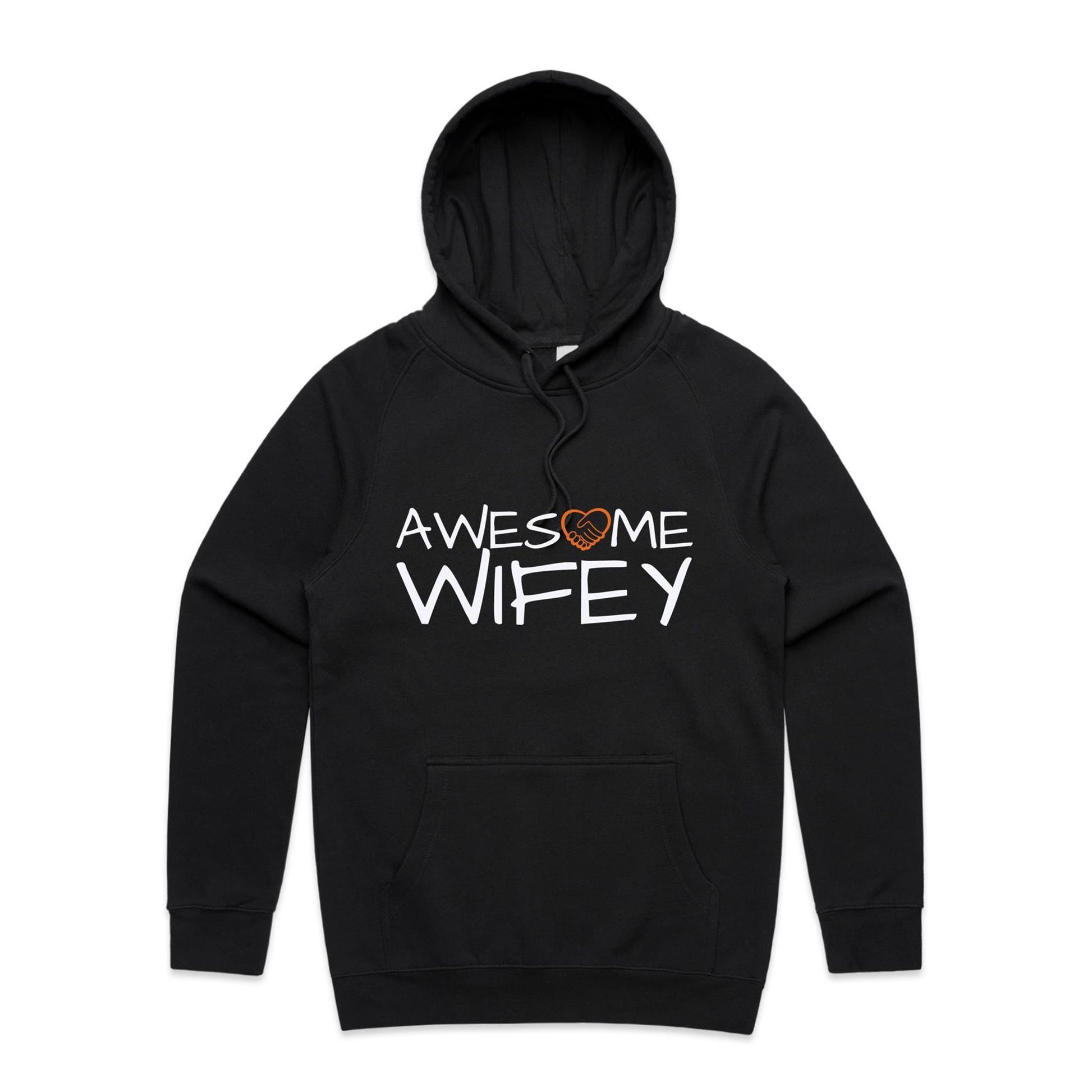 Awesome Wifey Hoodie black