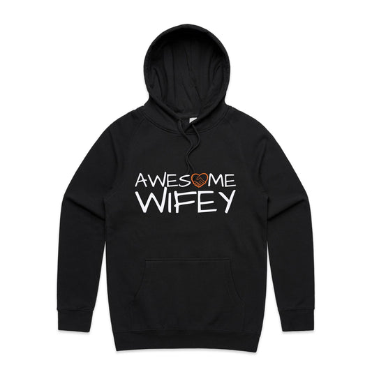 Awesome Wifey Hoodie black