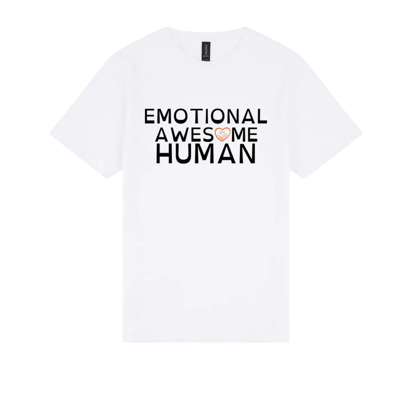 Emotional Awesome Human Tshirt white