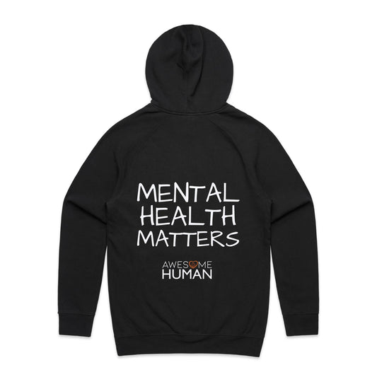 Mental Health Matter Hoodie black back