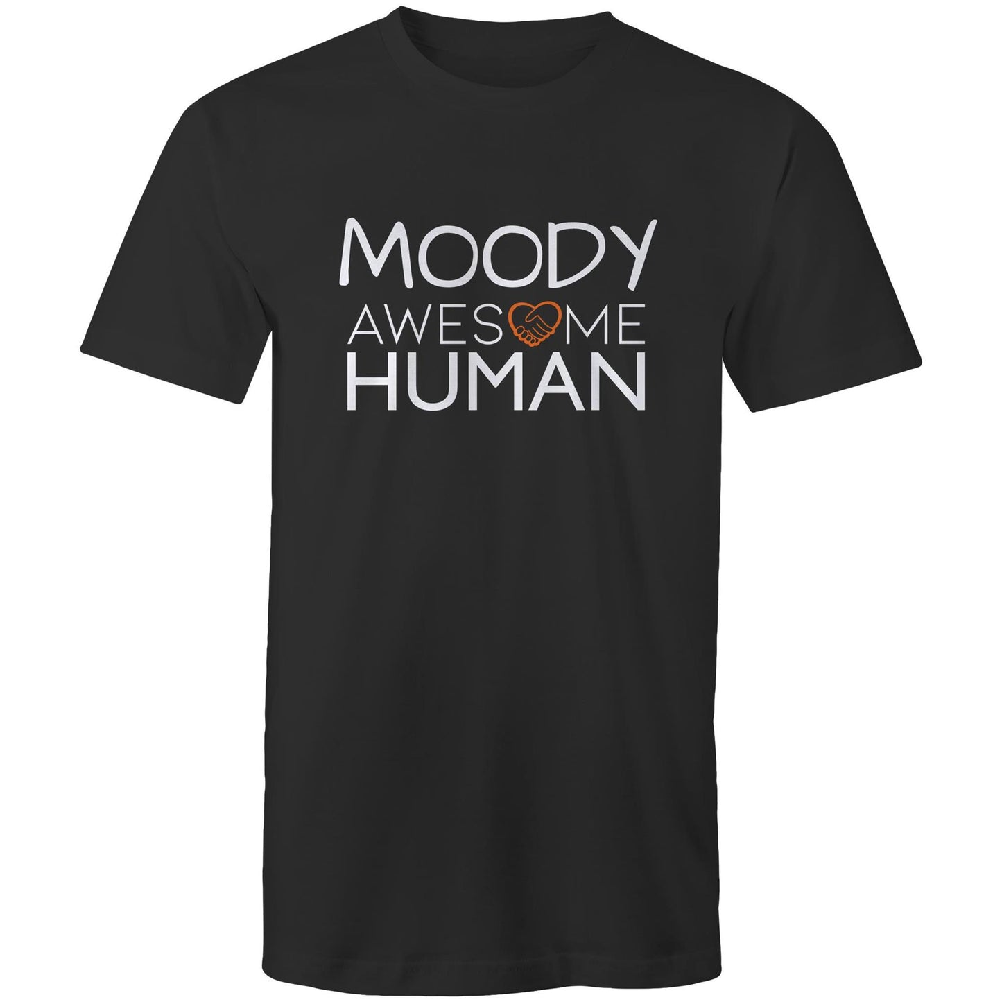 Moody Awesome Human Tshirt black