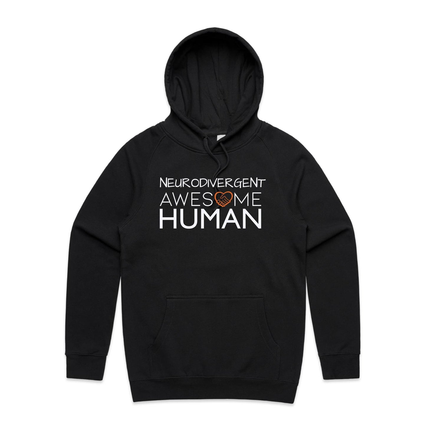Neurodivergent Awesome Human Hoodie black