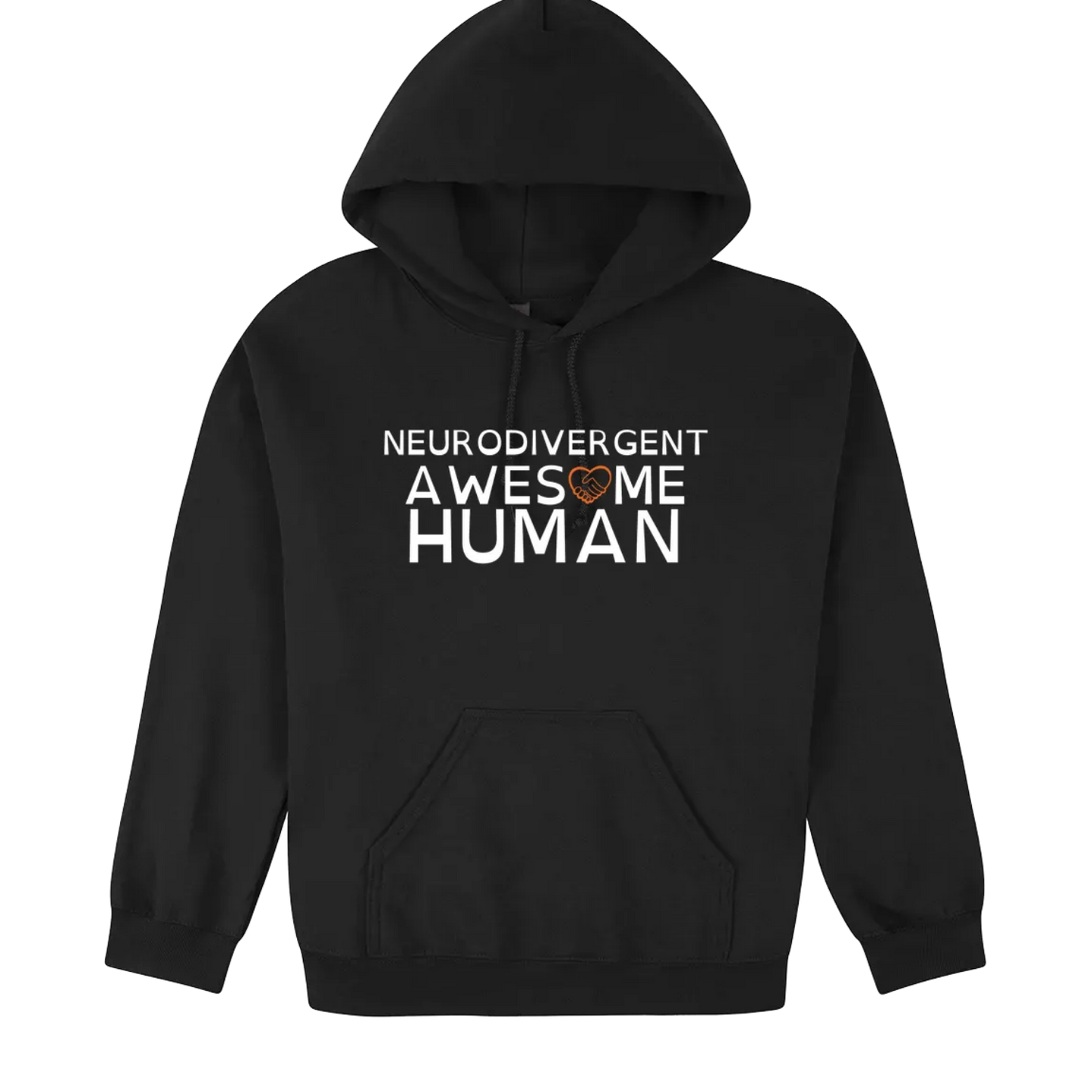 Neurodivergent Awesome Human Hoodie black