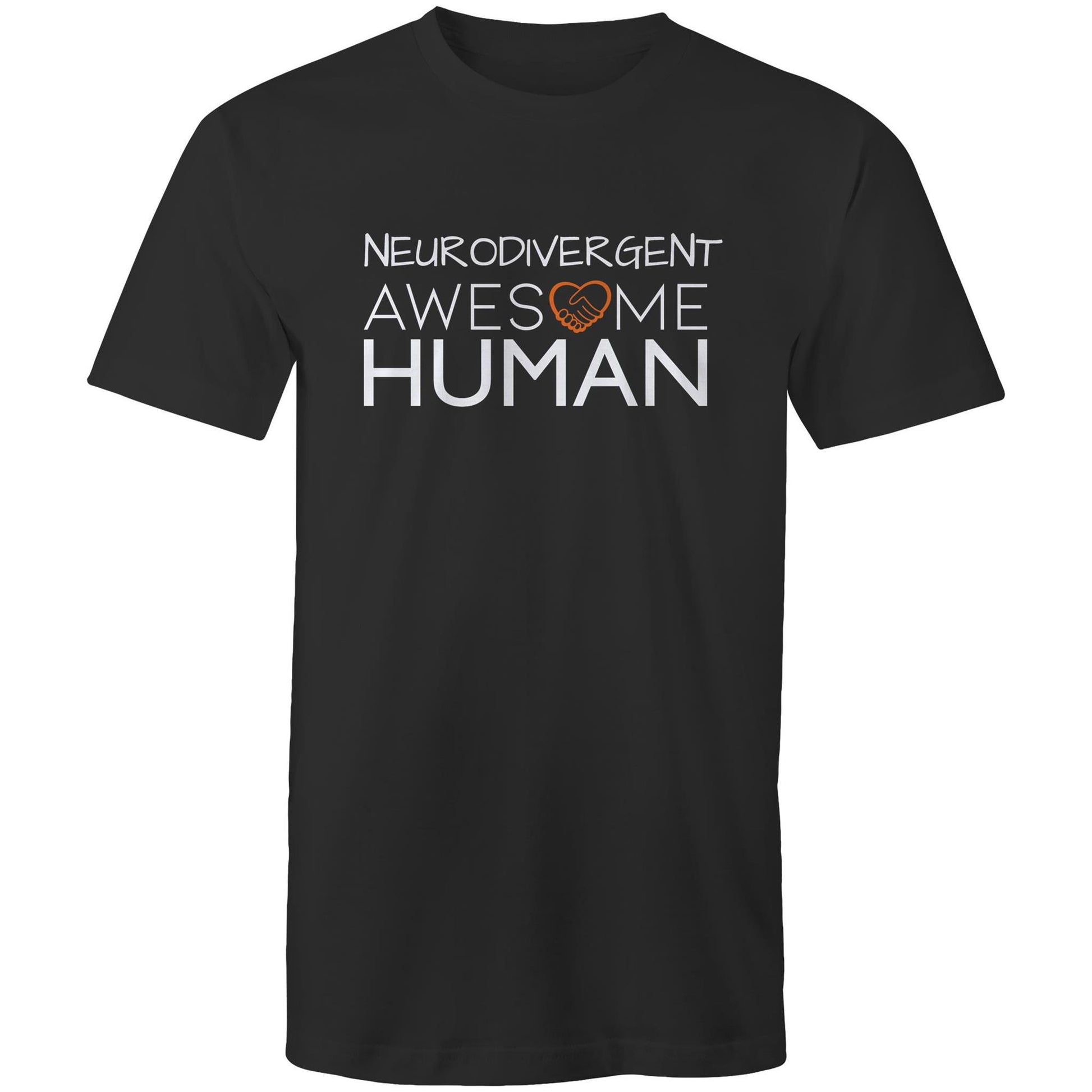 Neurodivergent Awesome Human Tshirt black