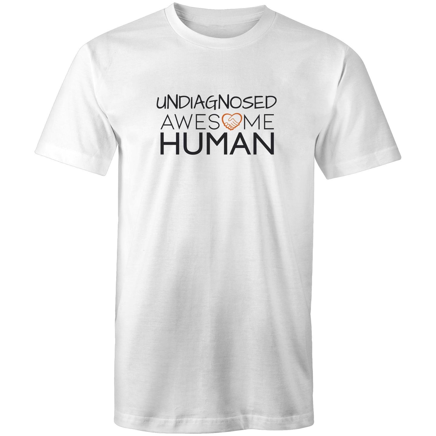 Undiagnosed Awesome Human Tshirt white