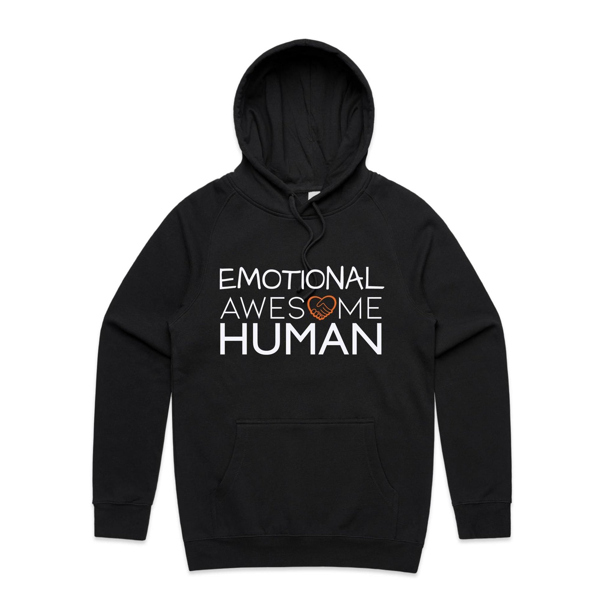 emotional awesome human hoodie black