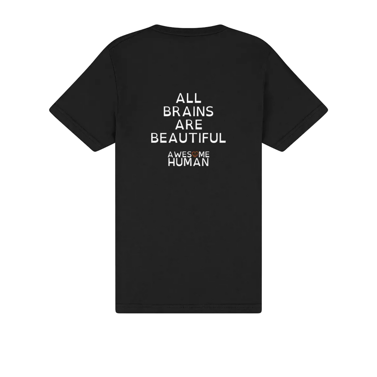 All brains are beautiful Tshirt black
