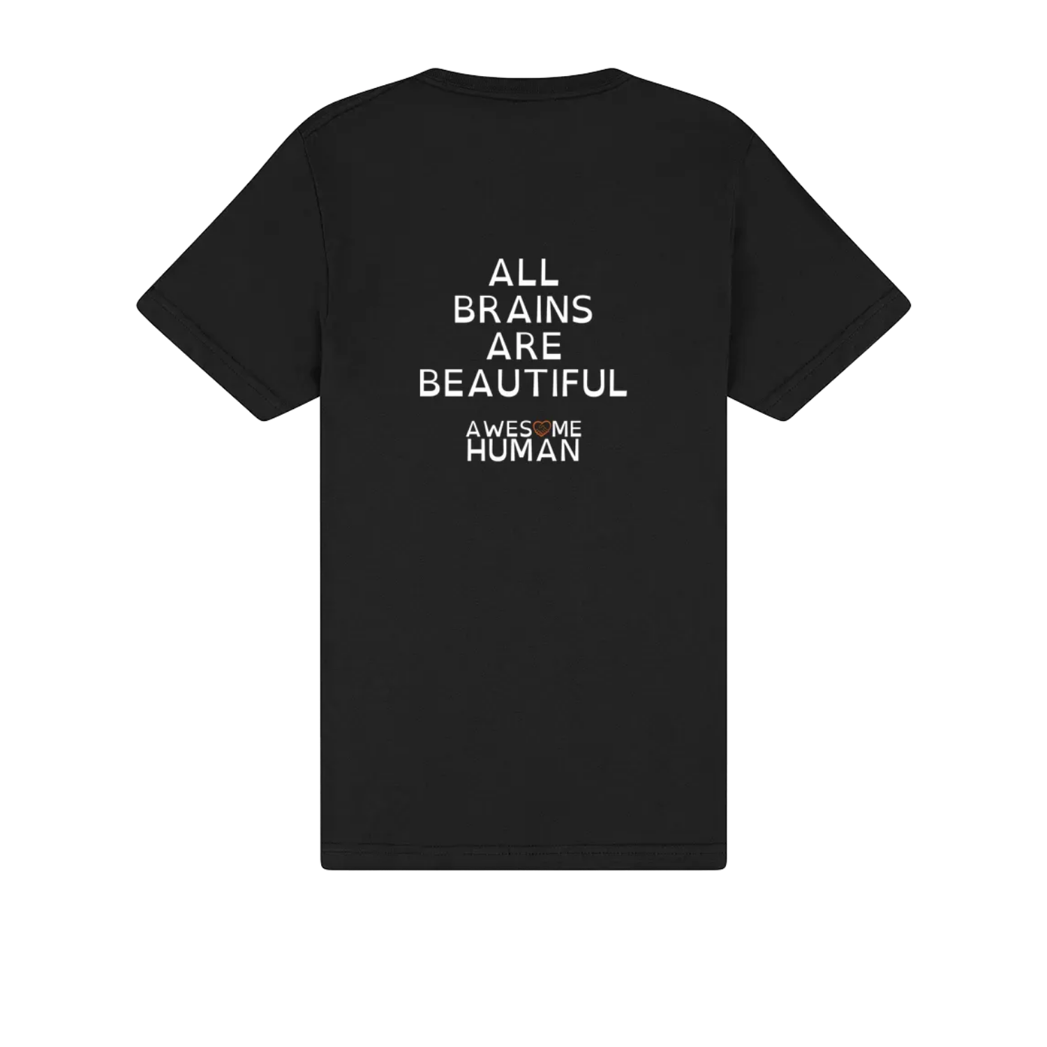 All brains are beautiful Tshirt black