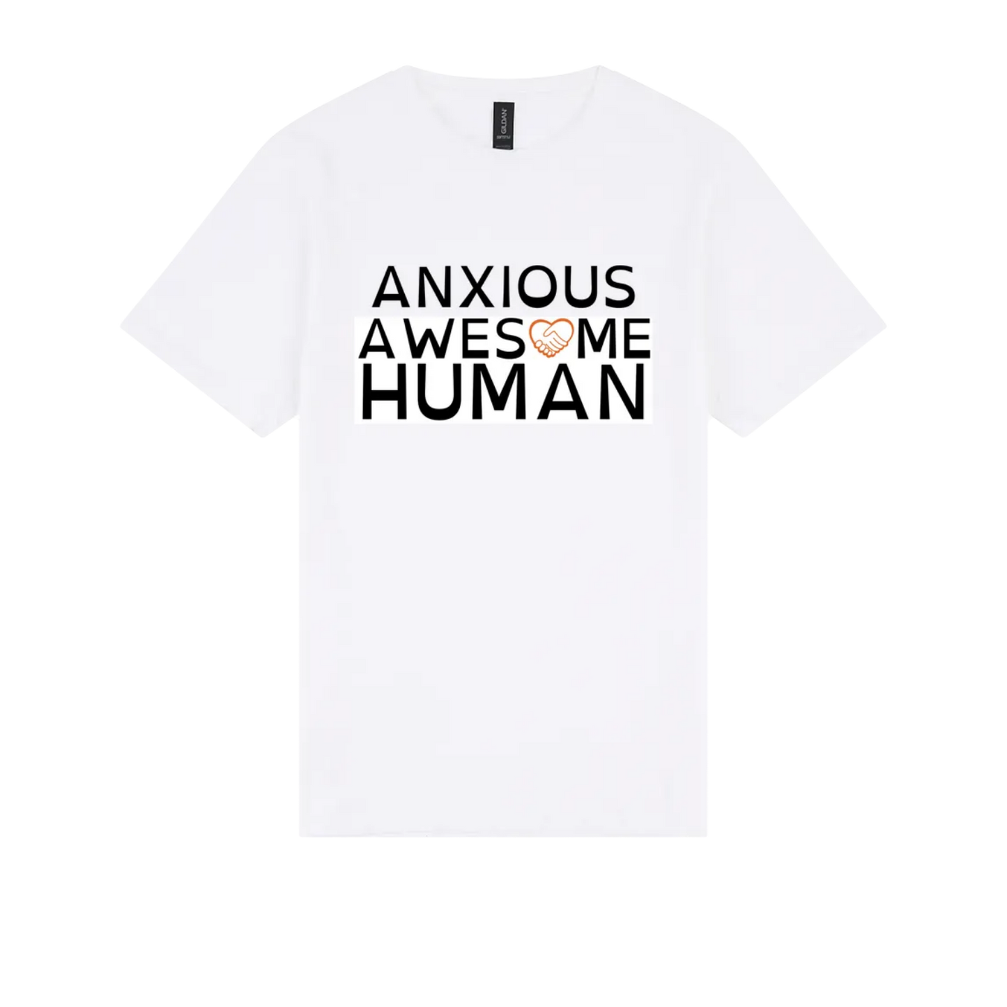 Anxious Awesome Human Tshirt white