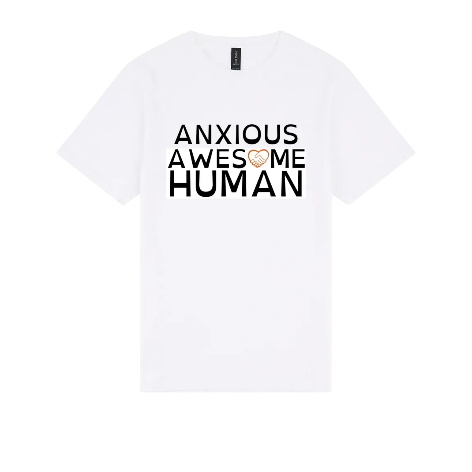 Anxious Awesome Human Tshirt white