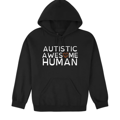 Autistic Awesome Human Hoodie black