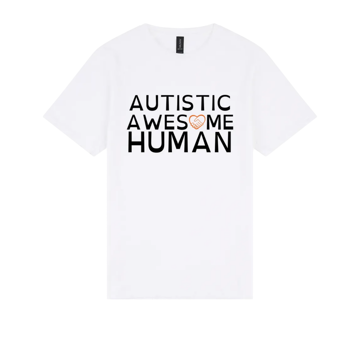 Autistic Awesome Human Tshirt white
