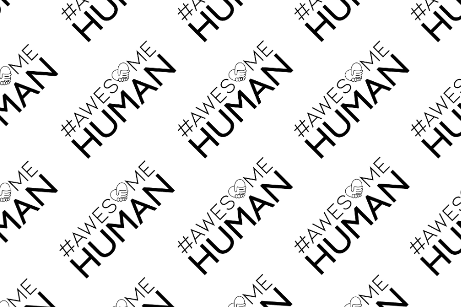 Awesome human brand pattern