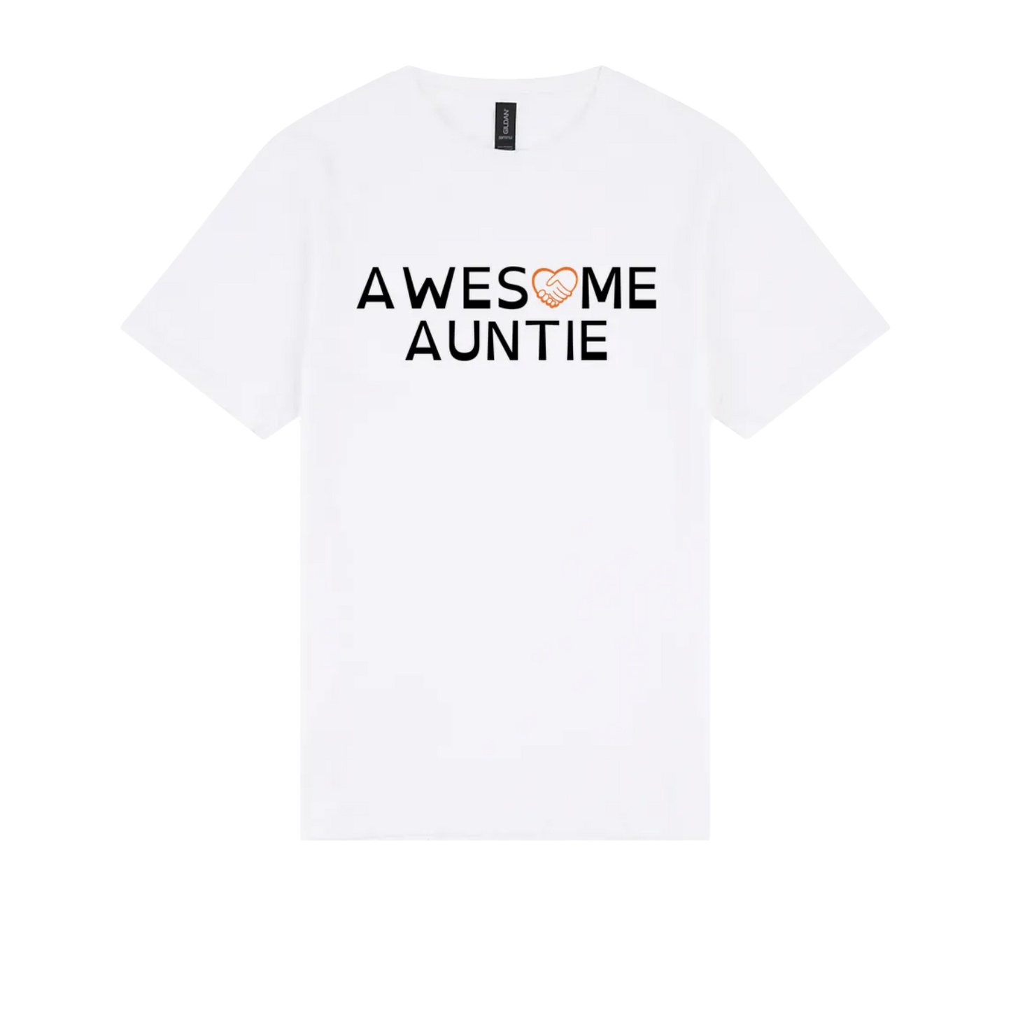 Awesome Auntie Tshirt white
