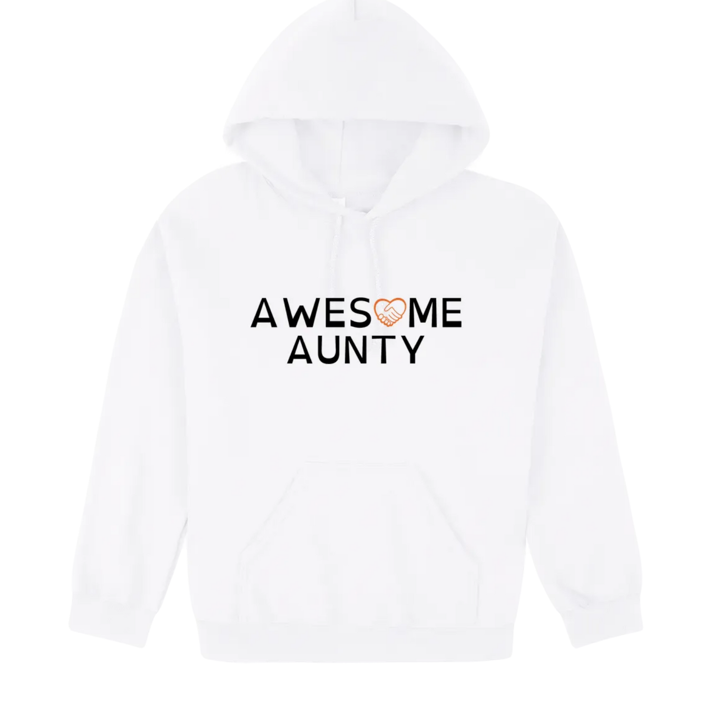 Awesome Aunty Hoodie white