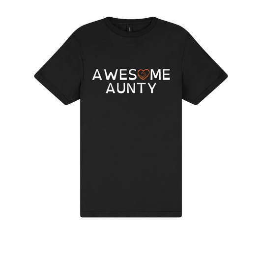 Awesome Aunty Tshirt black