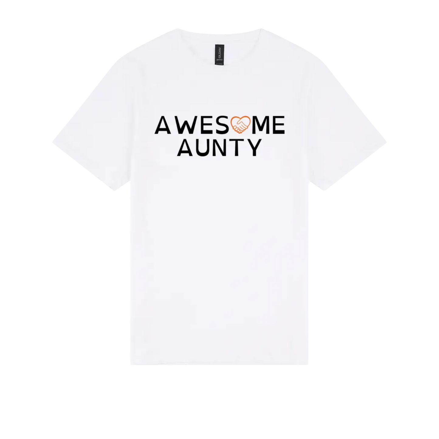 Awesome Aunty Tshirt white